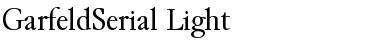 GarfeldSerial-Light Regular Font