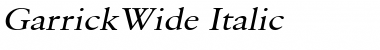 GarrickWide Italic