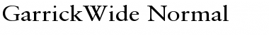 GarrickWide Normal Font