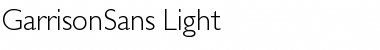 GarrisonSans-Light Regular Font
