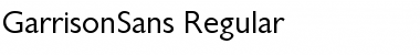 Download GarrisonSans-Regular Font