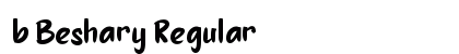 b Beshary Regular Font Preview b Beshary Regular Font Preview