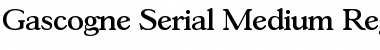 Gascogne-Serial-Medium Regular Font