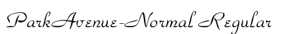 ParkAvenue-Normal Regular Font ParkAvenue-Normal Regular Font Preview