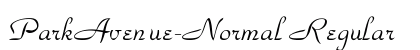 ParkAvenue-Normal Regular Font ParkAvenue-Normal Regular Font Preview