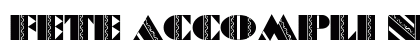 Fete Accompli NF Regular Font Preview Fete Accompli NF Regular Font Preview