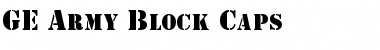 GE Army Block Caps Regular Font