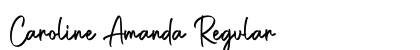 Caroline Amanda Regular (OpenType) Font Preview Caroline Amanda Regular (OpenType) Font Preview