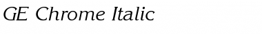 GE Chrome Italic