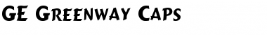 GE Greenway Caps Regular Font