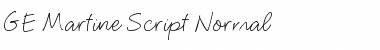 GE Martine Script Normal Font
