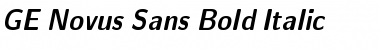 GE Novus Sans Bold Italic