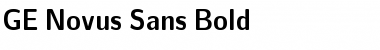 GE Novus Sans Bold Font