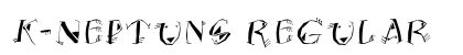 K-Neptuns Regular Font Preview K-Neptuns Regular Font Preview