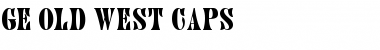 GE Old West Caps Regular Font