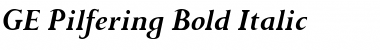 GE Pilfering Bold Italic