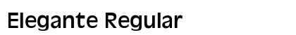 Elegante Regular Font Preview Elegante Regular Font Preview