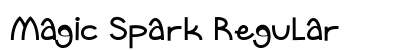 Magic Spark Regular Font Preview Magic Spark Regular Font Preview