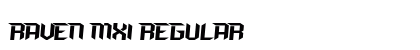 RAVEN MXI Regular Font RAVEN MXI Regular Font Preview