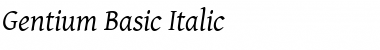 Gentium Basic Italic