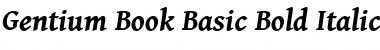 Gentium Book Basic Bold Italic Font