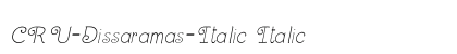 CRU-Dissaramas-Italic Italic Font CRU-Dissaramas-Italic Italic Font Preview