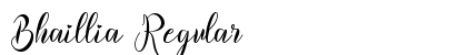 Bhaillia Regular Font Bhaillia Regular Font Preview