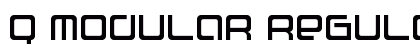 Q Modular Regular Font Preview Q Modular Regular Font Preview