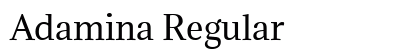 Adamina Regular Font Preview Adamina Regular Font Preview
