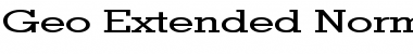Geo Extended Normal Font