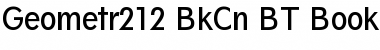 Download Geometr212 BkCn BT Font