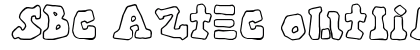 SBC Aztec Outline Regular Font Preview SBC Aztec Outline Regular Font Preview