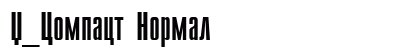 X_Compact Normal Font Preview X_Compact Normal Font Preview