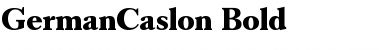 GermanCaslon Bold Font