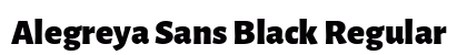 Alegreya Sans Black Regular Font Alegreya Sans Black Regular Font Preview