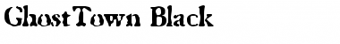 GhostTown Black Font