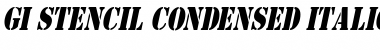 Download GI StencilCondensed Font