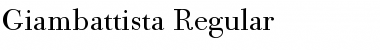 Giambattista Regular Font