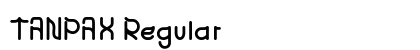TANPAX Regular Font Preview TANPAX Regular Font Preview