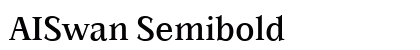 AISwan Semibold Font Preview AISwan Semibold Font Preview