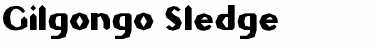 Gilgongo Sledge Regular Font