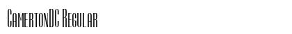 CamertonDC Regular (OpenType) Font Preview CamertonDC Regular (OpenType) Font Preview