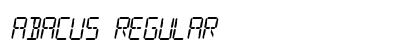 Abacus Regular Font Preview Abacus Regular Font Preview