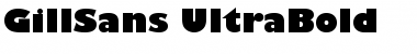 GillSans-UltraBold Font