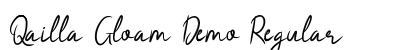 Qailla Gloam Demo Regular Font Preview Qailla Gloam Demo Regular Font Preview
