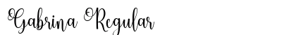 Gabrina Regular Font Preview Gabrina Regular Font Preview