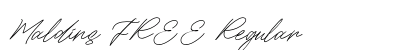 Maldins FREE Regular (OpenType) Font Preview Maldins FREE Regular (OpenType) Font Preview