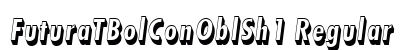 FuturaTBolConOblSh1 Regular Font FuturaTBolConOblSh1 Regular Font Preview