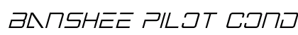 Banshee Pilot Condensed Italic Condensed Italic Font Banshee Pilot Condensed Italic Condensed Italic Font Preview