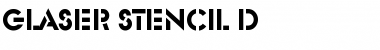 Glaser Stencil D Regular Font